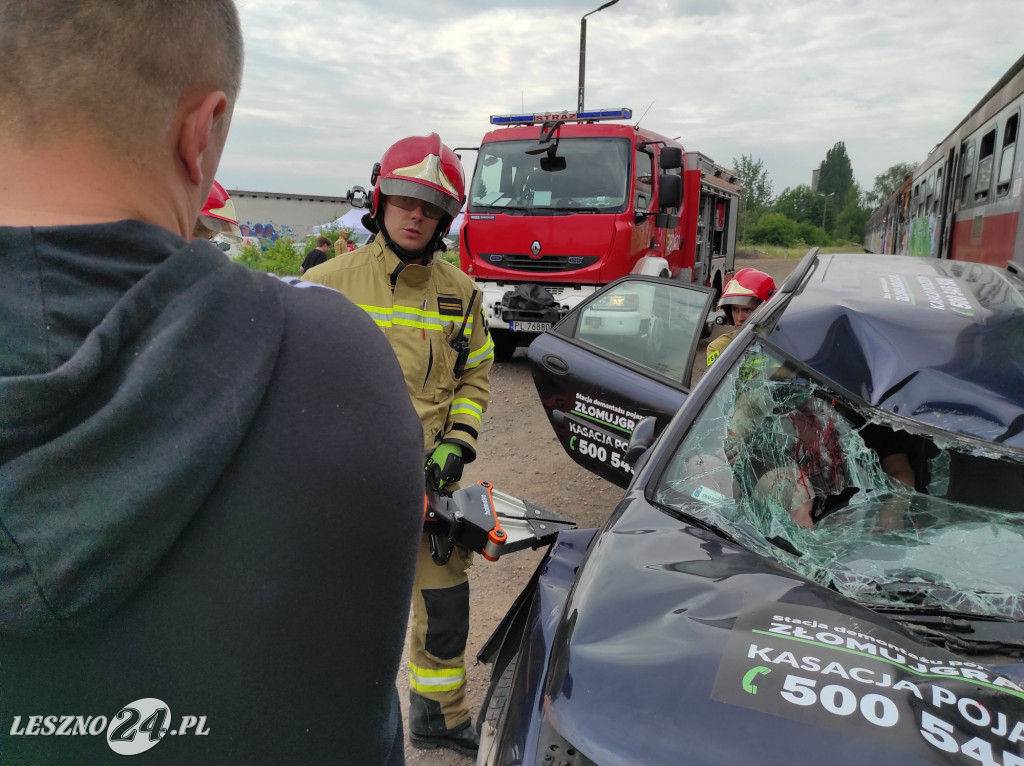 Akcja ratunkowa na bocznicy kolejowej