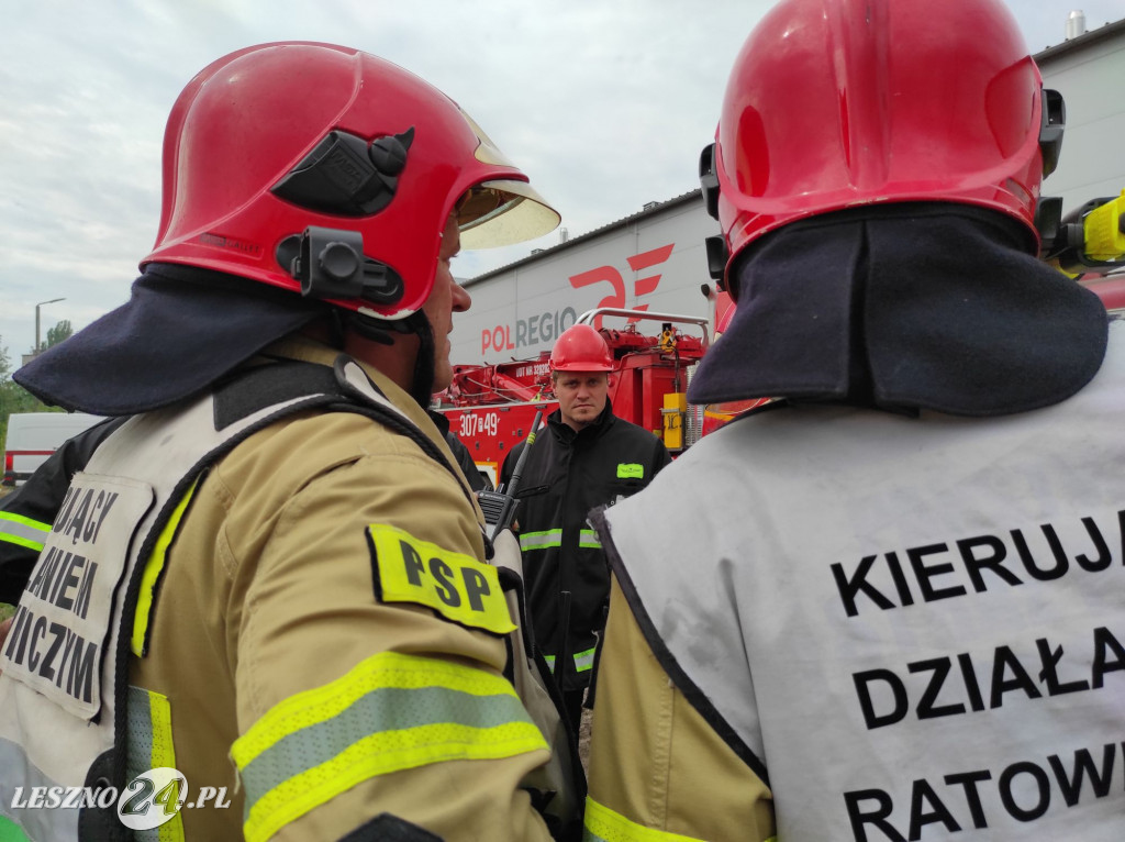 Akcja ratunkowa na bocznicy kolejowej