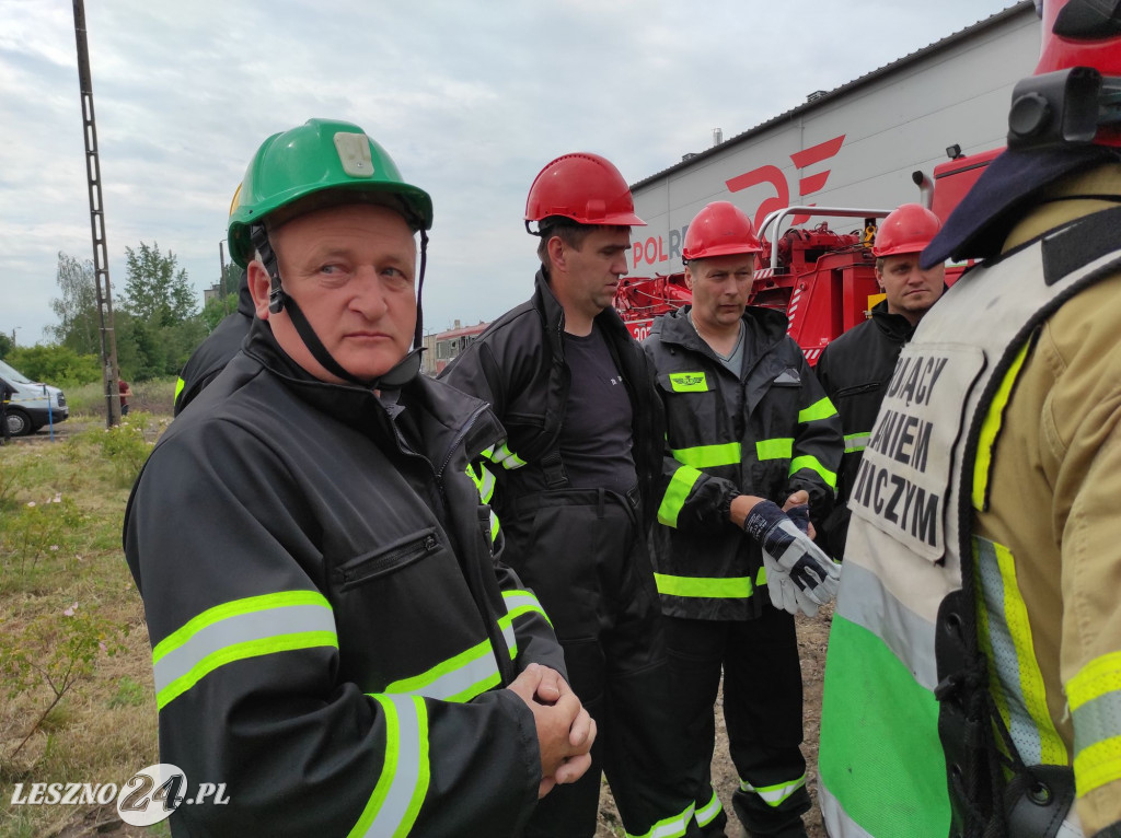 Akcja ratunkowa na bocznicy kolejowej