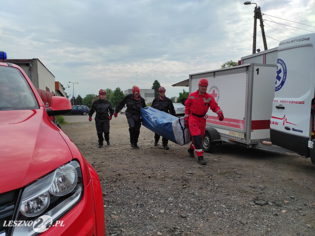 Akcja ratunkowa na bocznicy kolejowej