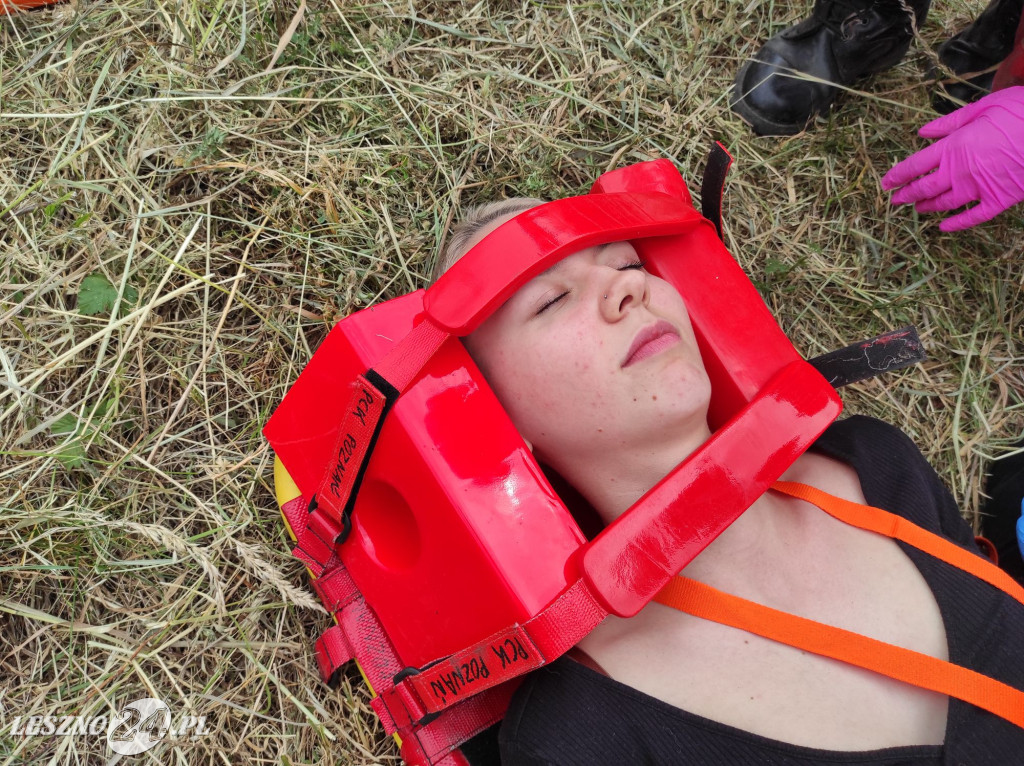 Akcja ratunkowa na bocznicy kolejowej