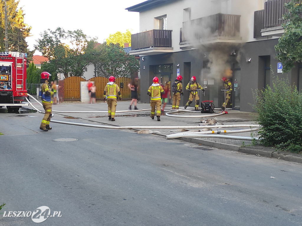 Pożar sklepu przy ulicy Cichej