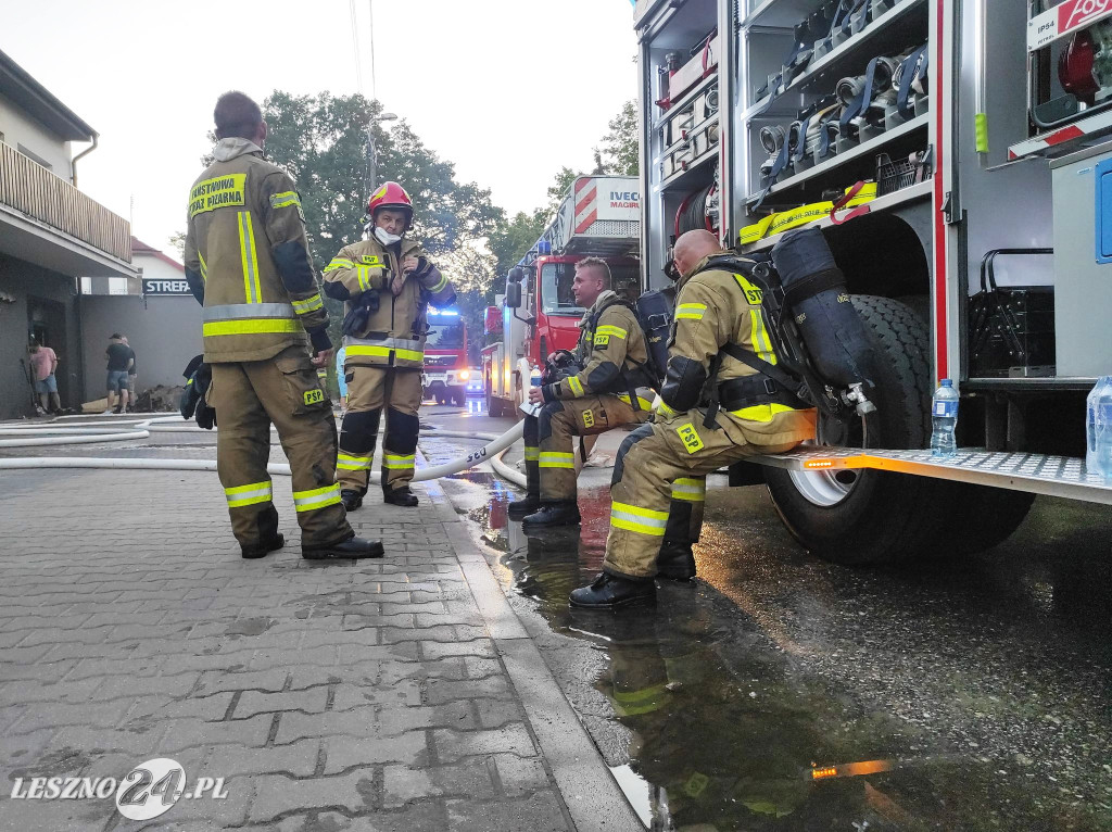 Pożar sklepu przy ulicy Cichej