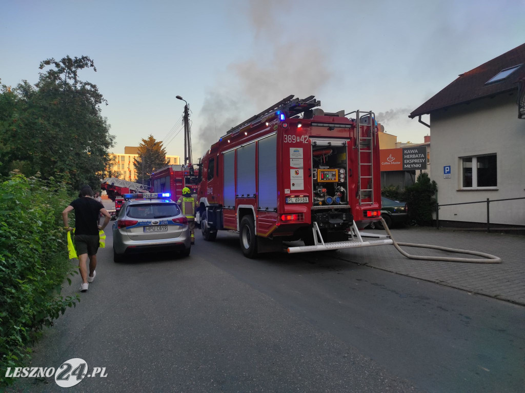 Pożar sklepu przy ulicy Cichej
