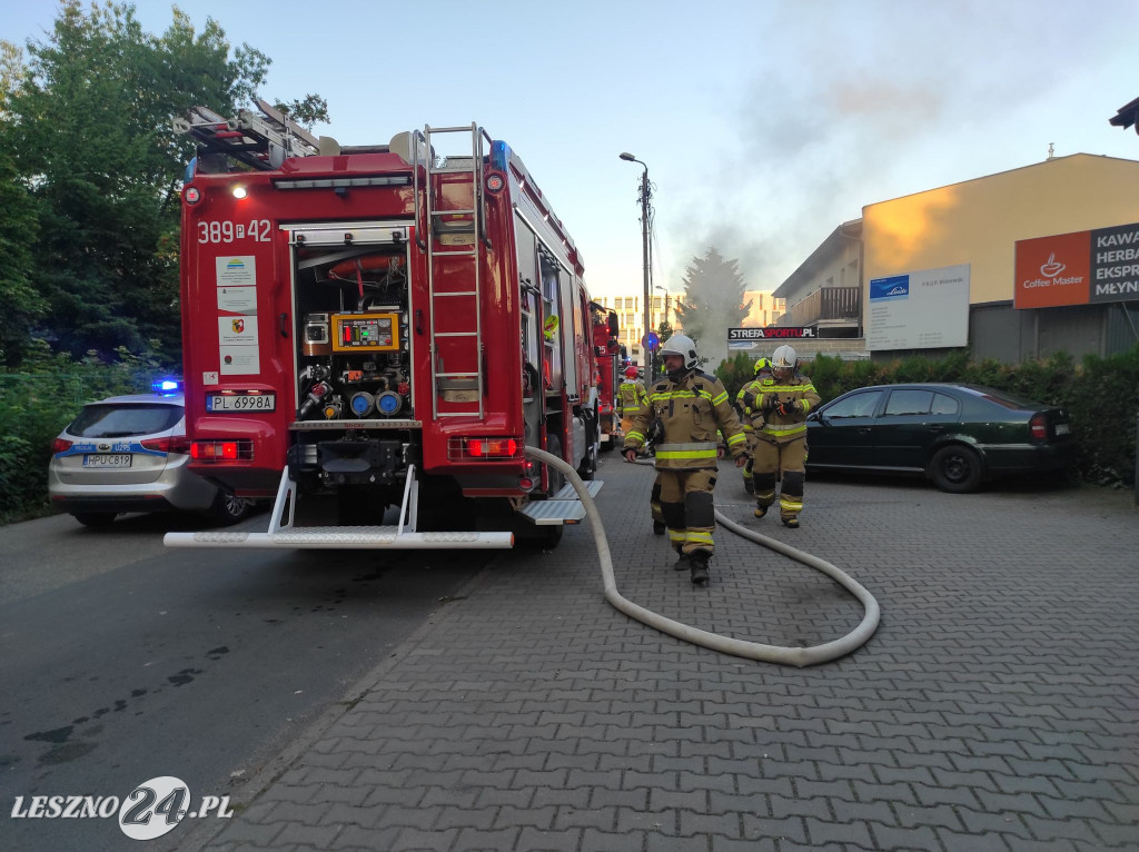 Pożar sklepu przy ulicy Cichej