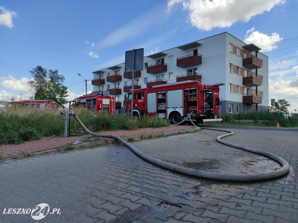 Pożar budynku gospodarczego w Gronowie