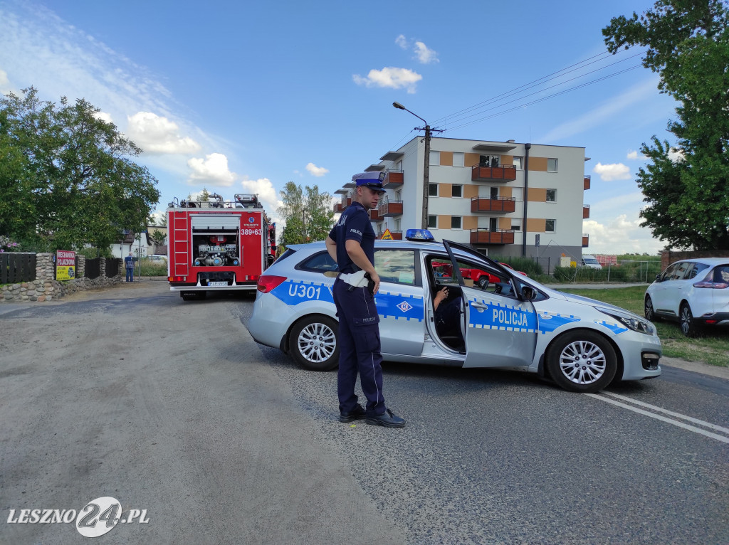 Pożar budynku gospodarczego w Gronowie