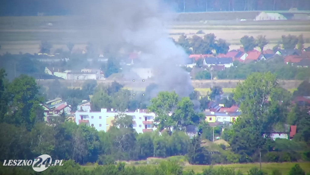 Pożar budynku gospodarczego w Gronowie