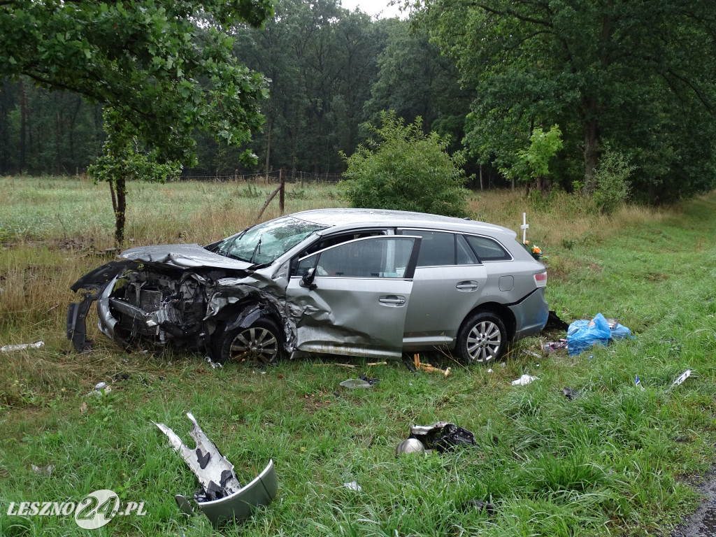 Wypadek na trasie Leszno-Góra