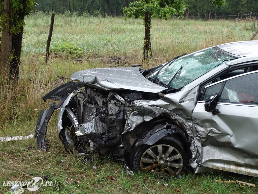 Wypadek na trasie Leszno-Góra
