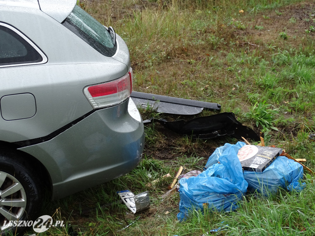 Wypadek na trasie Leszno-Góra