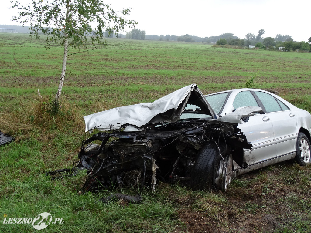 Wypadek na trasie Leszno-Góra
