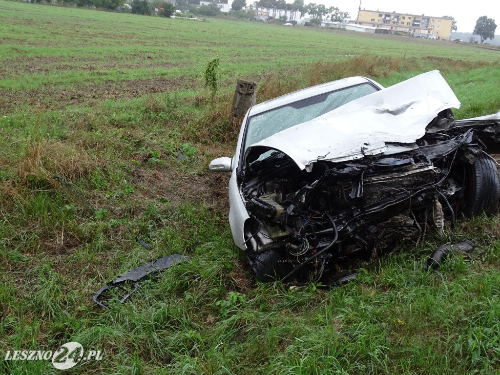 Wypadek na trasie Leszno-Góra