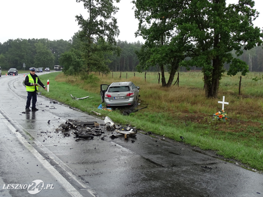 Wypadek na trasie Leszno-Góra