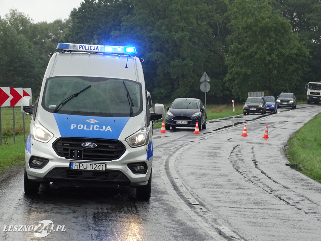 Wypadek na trasie Leszno-Góra