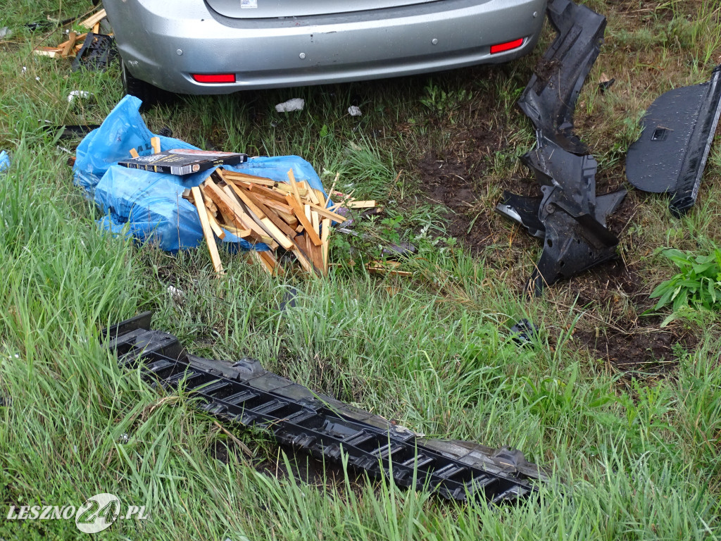 Wypadek na trasie Leszno-Góra