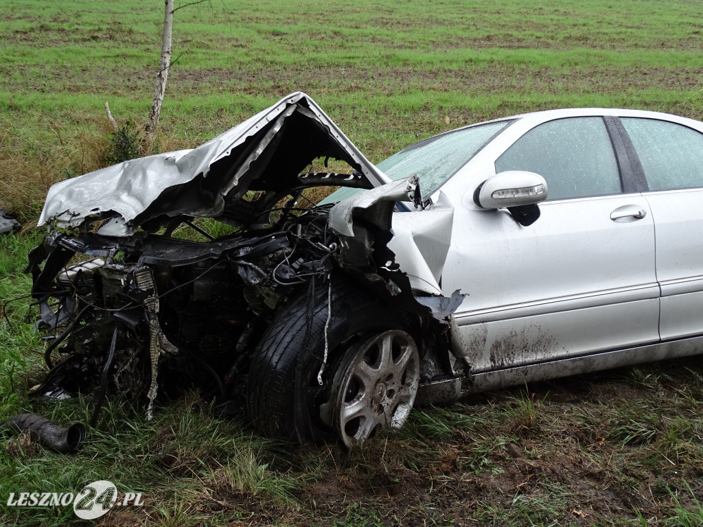 Wypadek na trasie Leszno-Góra