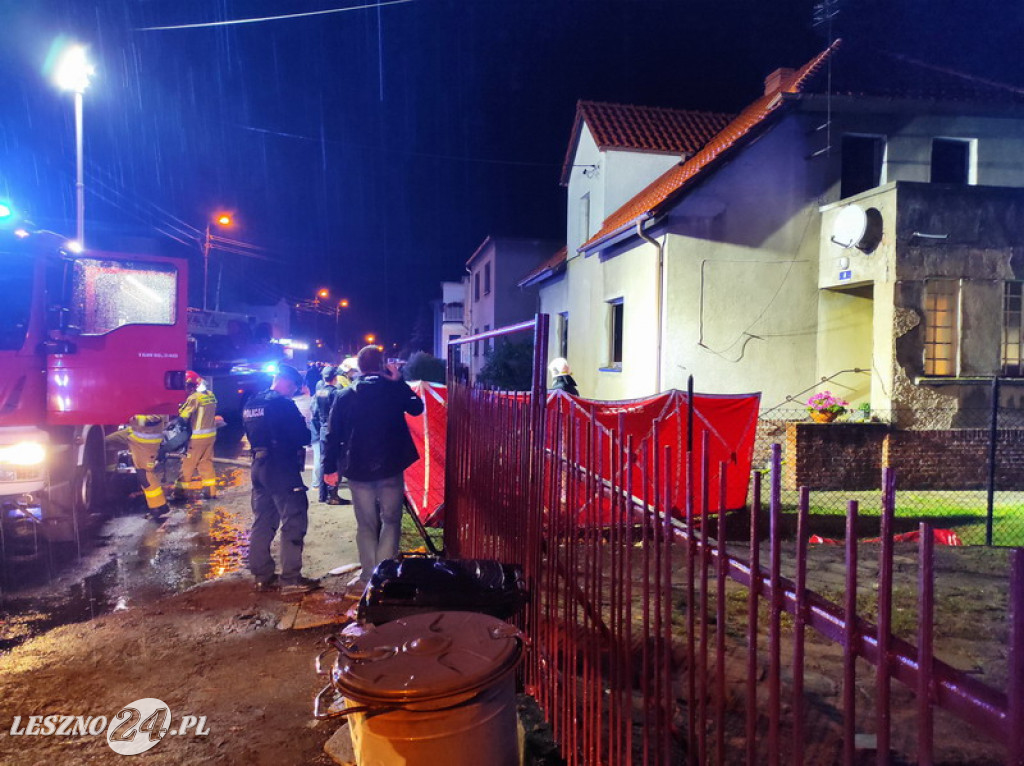Pożar od pioruna na Zatorzu