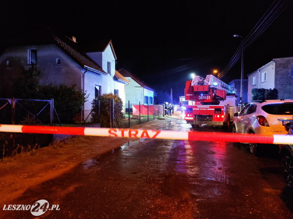 Pożar od pioruna na Zatorzu
