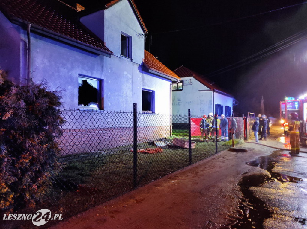 Pożar od pioruna na Zatorzu