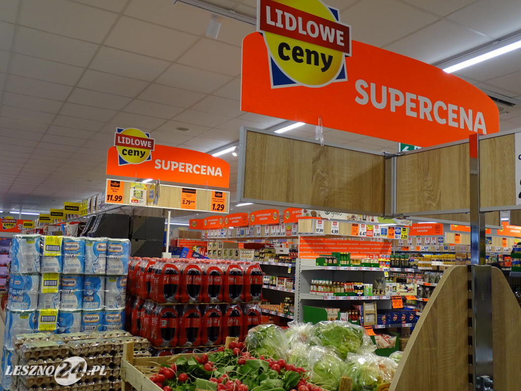 Otwarcie odnowionego Lidla w Lesznie