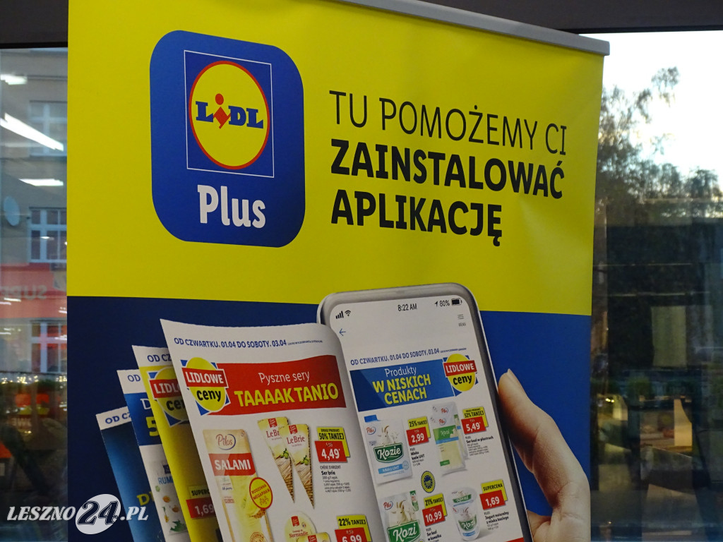 Otwarcie odnowionego Lidla w Lesznie