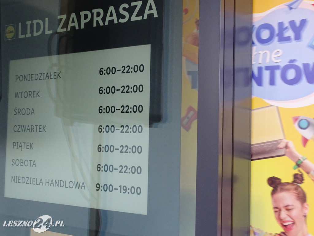 Otwarcie odnowionego Lidla w Lesznie