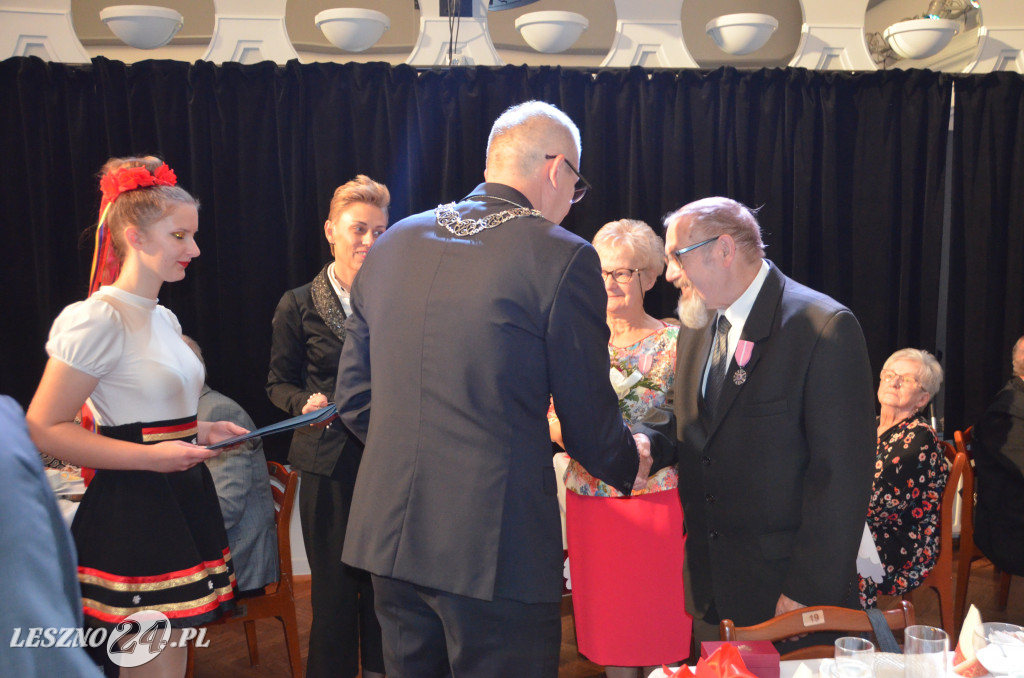 Spotkanie jubilatów małżeńskich z prezydentem