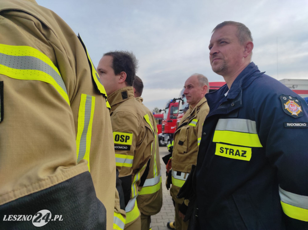 Manewry strażaków w gminie Rydzyna