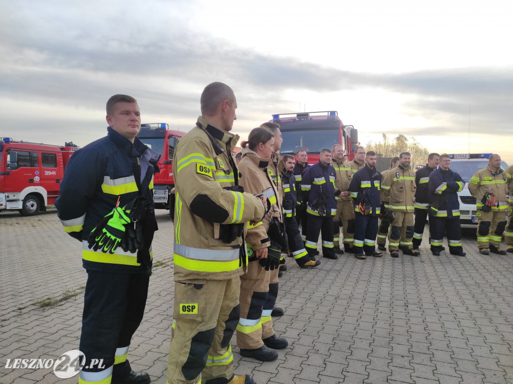 Manewry strażaków w gminie Rydzyna