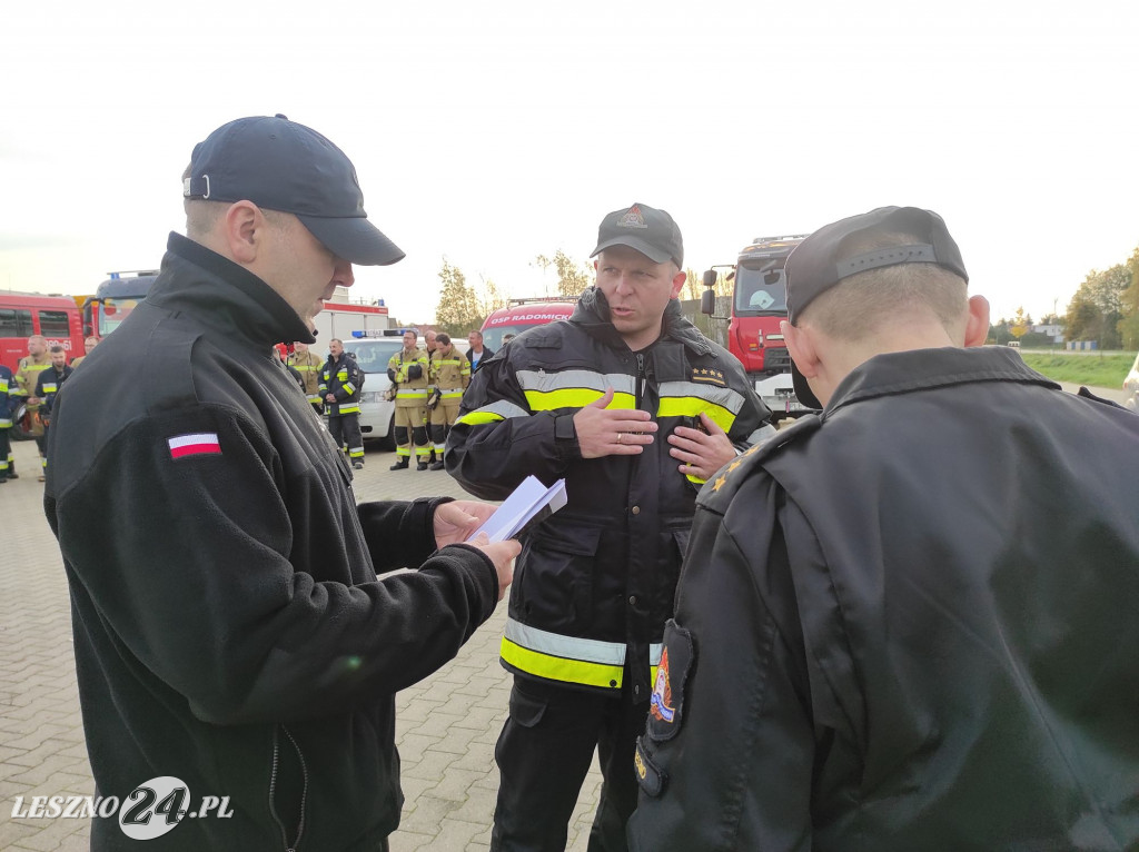 Manewry strażaków w gminie Rydzyna