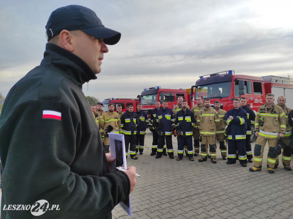 Manewry strażaków w gminie Rydzyna
