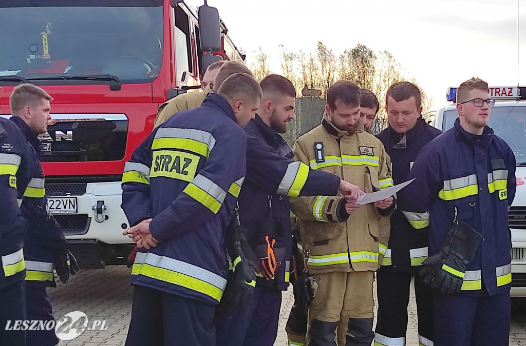 Manewry strażaków w gminie Rydzyna