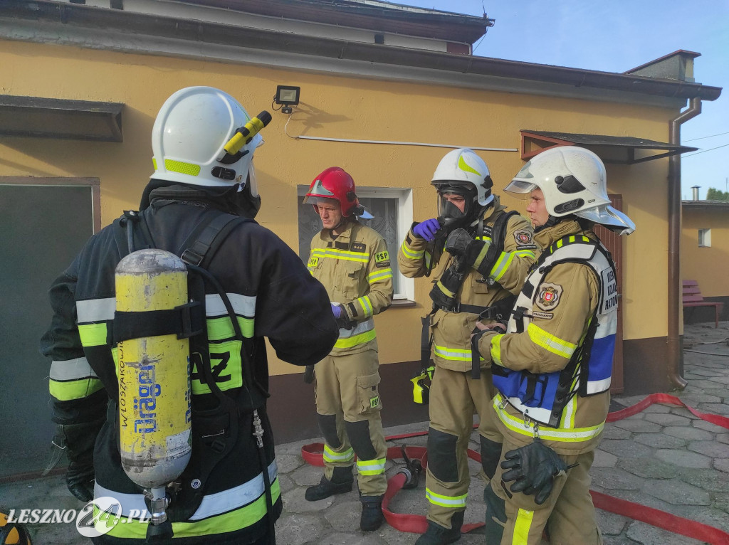 Manewry strażaków w gminie Rydzyna