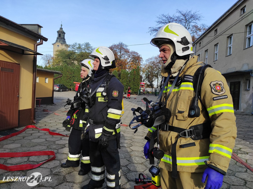 Manewry strażaków w gminie Rydzyna