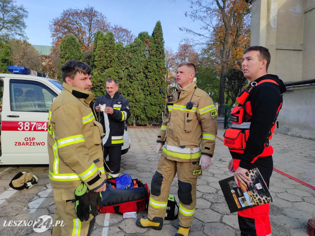 Manewry strażaków w gminie Rydzyna