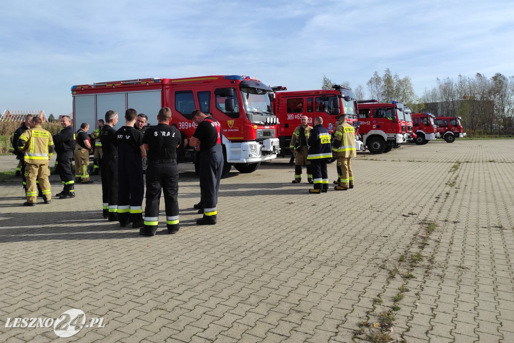 Manewry strażaków w gminie Rydzyna