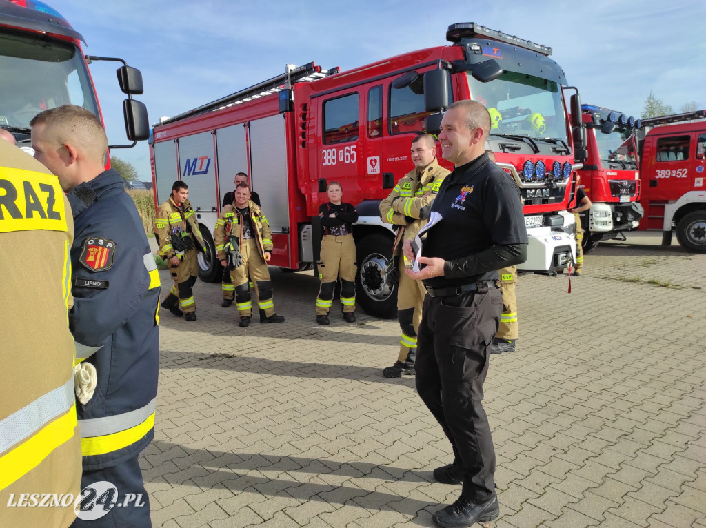 Manewry strażaków w gminie Rydzyna