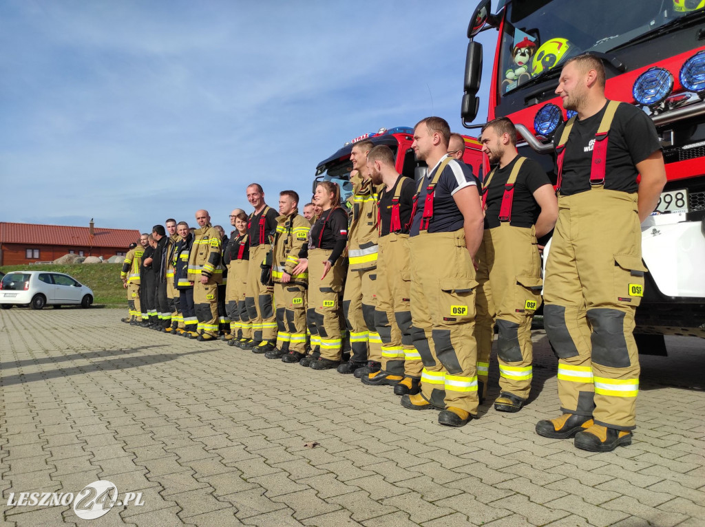 Manewry strażaków w gminie Rydzyna