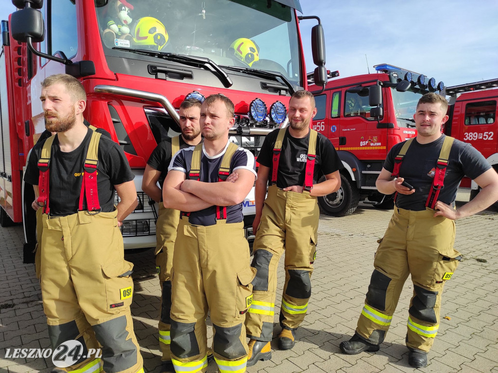 Manewry strażaków w gminie Rydzyna