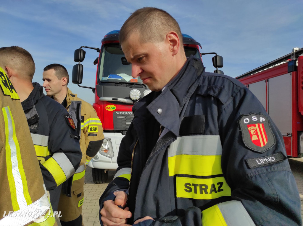 Manewry strażaków w gminie Rydzyna