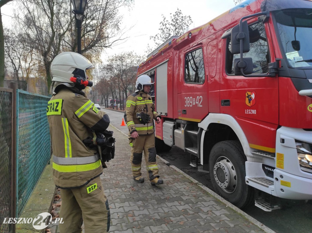 Strażacy w kamienicy przy al. Krasińskiego