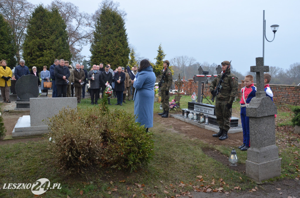 Odsłonięcie pomnika powstańców w Oporowie