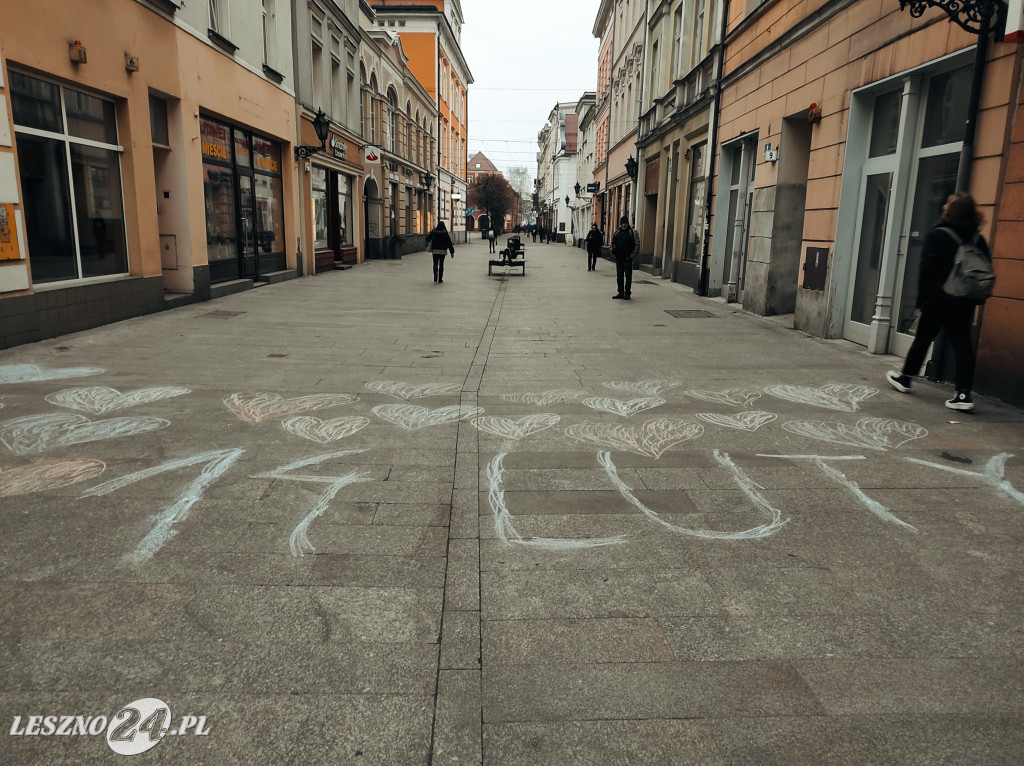 Walentynki na leszczyńskim deptaku
