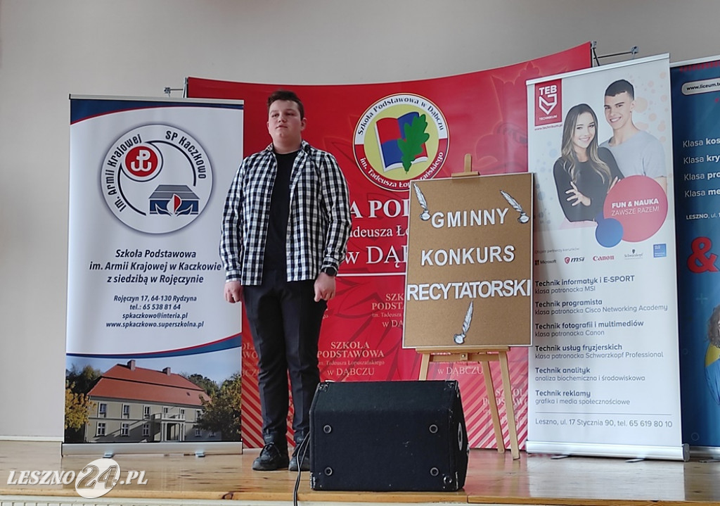 Recytatorzy nagrodzeni w Kaczkowie