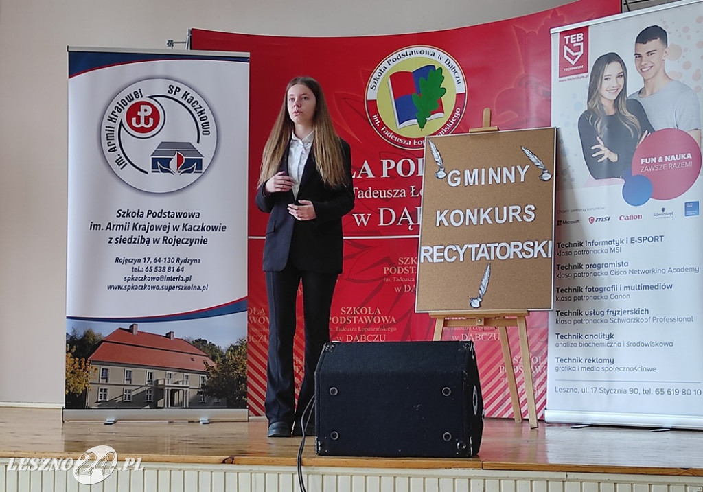 Recytatorzy nagrodzeni w Kaczkowie