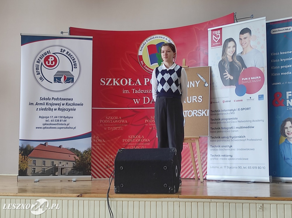 Recytatorzy nagrodzeni w Kaczkowie