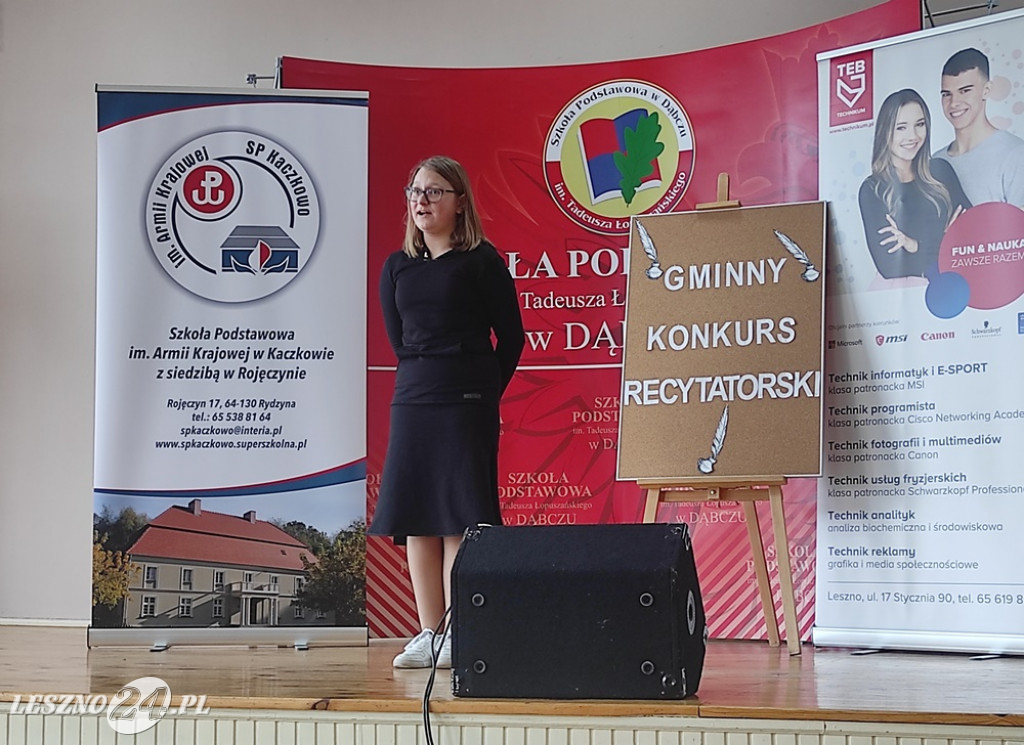 Recytatorzy nagrodzeni w Kaczkowie