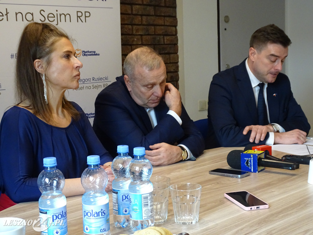 Grzegorz Schetyna w Lesznie