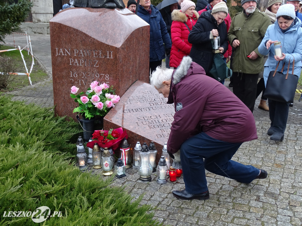 Protest w obronie Jana Pawła II